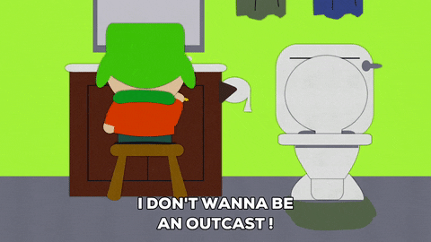 kyle broflovski toilet GIF by South Park 
