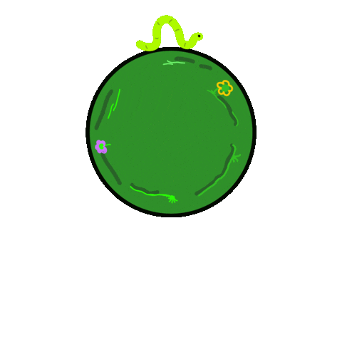 Earth Worm Sticker