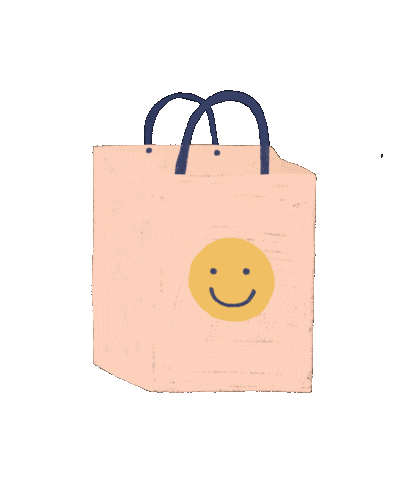 konoco happy smile shopping shop Sticker