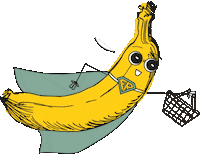 Instock_NL food baby banana foodie Sticker