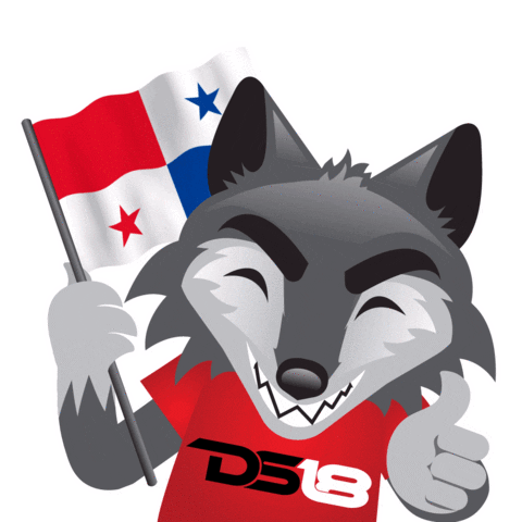 Flag Wolf Sticker by DS18