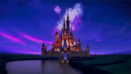 disney castle GIF