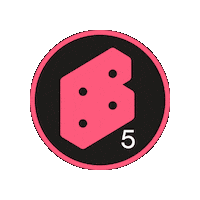 Pink Bb Sticker by Beyond Bouldering