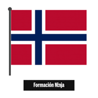 Norway Flag No Sticker by Formación Ninja