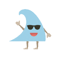 Beach Hello Sticker by Local Motion Hawaii