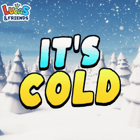 Freezing Winter Is Coming GIF by Lucas and Friends by RV AppStudios