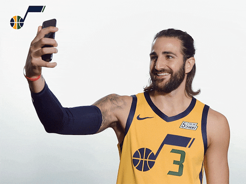 ricky rubio selfie GIF by Utah Jazz