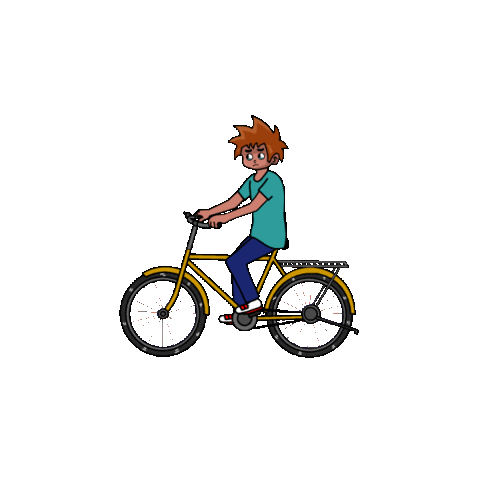 Sad Cycle Sticker