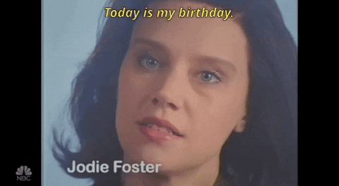 kate mckinnon today is my birthday GIF by Saturday Night Live