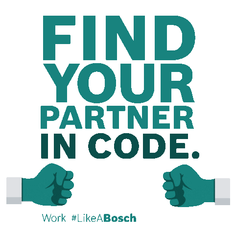 Code Fist Bump Sticker by Bosch
