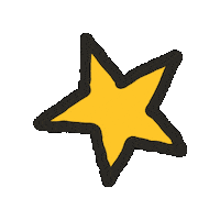 Yellow Star Sticker by Maeve Chocolate
