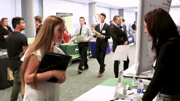 manhattanedu job student handshake professional GIF