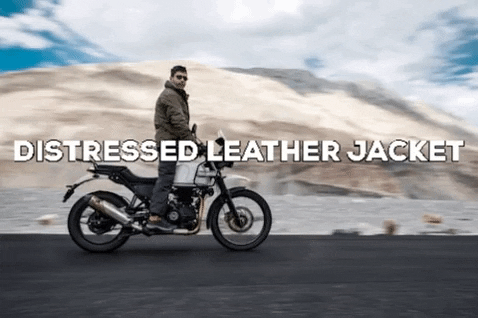 sdasssa giphygifmaker distressed leather jacket GIF