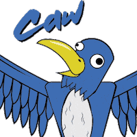 OfficeJoeDJM animated cawcaw officejoe bluefalcon Sticker