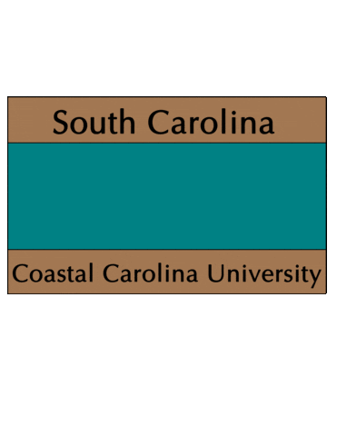 south carolina logo Sticker by Coastal Carolina University