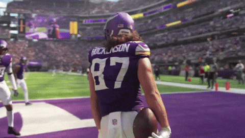 Griddy Hockenson GIF by Minnesota Vikings