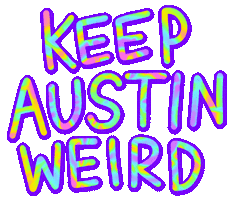 Austin City Limits Rainbow Sticker by megan lockhart