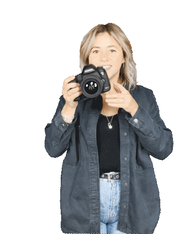 NanseePhotography giphyupload woman camera picture Sticker