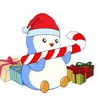 Santa Claus Christmas Sticker by Pudgy Penguins