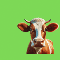 Natur-Clean-up animals stop using animals vegan cow GIF