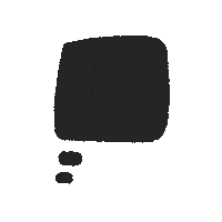 monandog text black think story Sticker