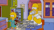 homer simpson drinking GIF