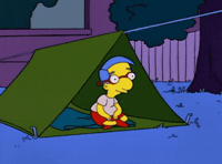 Camping GIF by The Simpsons