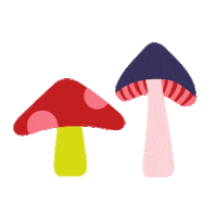 Spring Mushroom Sticker by Zappos