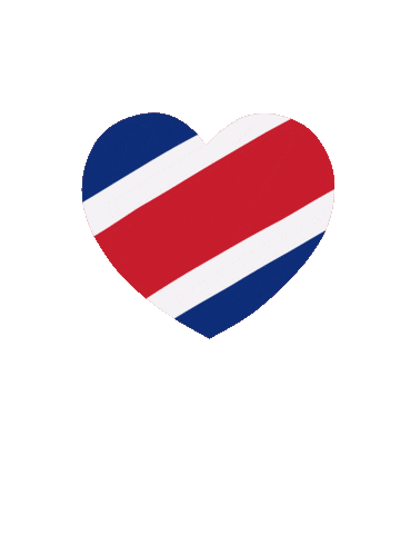 lunicostarica giphyupload heart flag costa rica Sticker