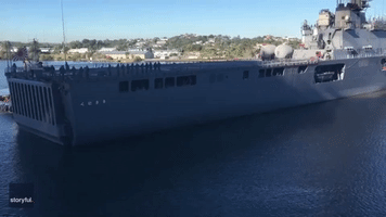 'I Wasn't Sure if I'd Have to Run!': Japanese Navy Vessel Crashes Into Brisbane's Portside Wharf