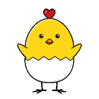 Baby Chicken Sticker by Beaky Boops