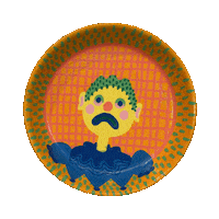Sad Clown Art Sticker