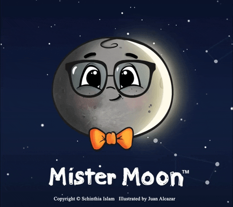 MisterMoonSeries giphyupload moon adorable starry night GIF