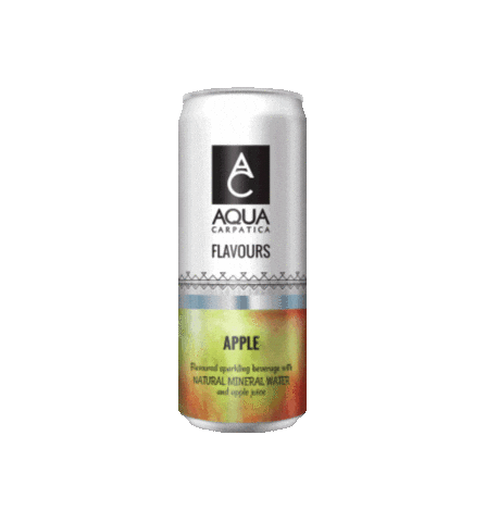 Soft Drink Apple Sticker by AQUA Carpatica
