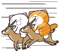 Cat Go Sticker by MochiDad