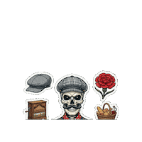 San Isidro Skull Sticker