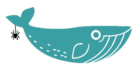 Halloween Whale Sticker by 2MinuteFoundation