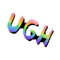 ugh Sticker