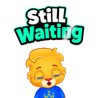 Hurry Up Waiting Sticker by Lucas and Friends by RV AppStudios