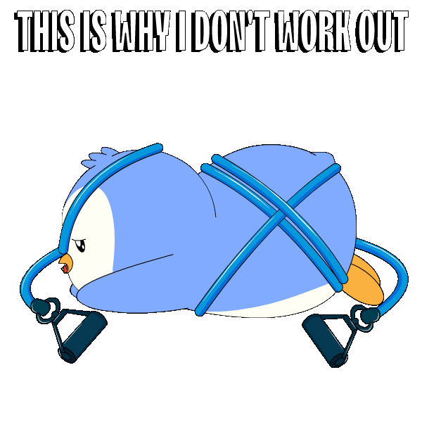 Tired Gym Sticker by Pudgy Penguins
