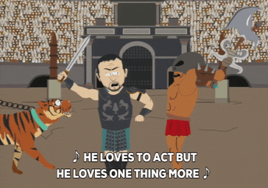 fight lion GIF by South Park 