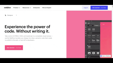 WebDesignDev giphyupload web design webflow moving hero image GIF
