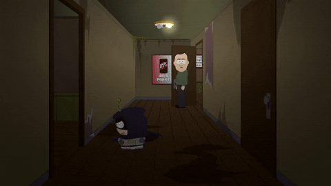 walking chasing GIF by South Park 