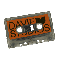 Cassette Sticker by Davie Studios Toronto