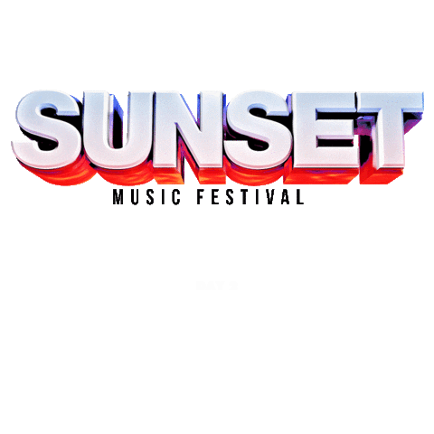 Day 2 Sunset Sticker by Disco Donnie Presents