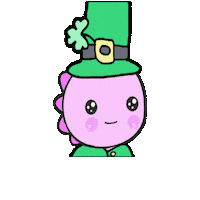 St Patricks Day Dinosaur Sticker