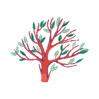 lulustrator nature tree wind forest Sticker