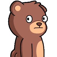 Nervous Side Eye Sticker by BEARISH