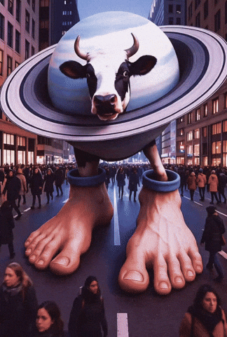 Planet Cow GIF