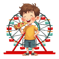 Ice Cream Pizza Sticker